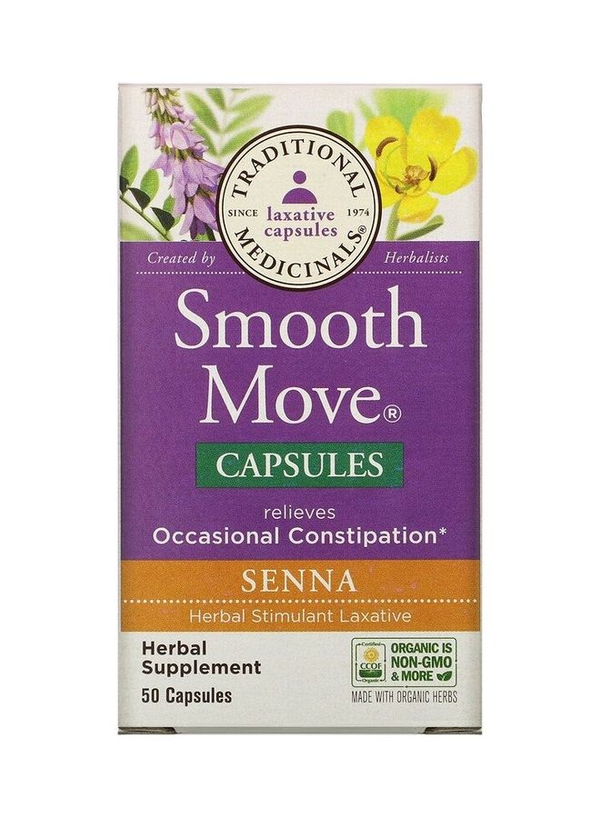 Traditional Medicinals Smooth Move Senna Capsules - Image 1